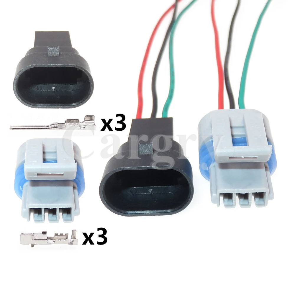 

1 Set 3P 12162280 12129946 Car Connector Assembly Auto Wire Cable Socket AC Assembly Automobile Ignition Coil Adapter