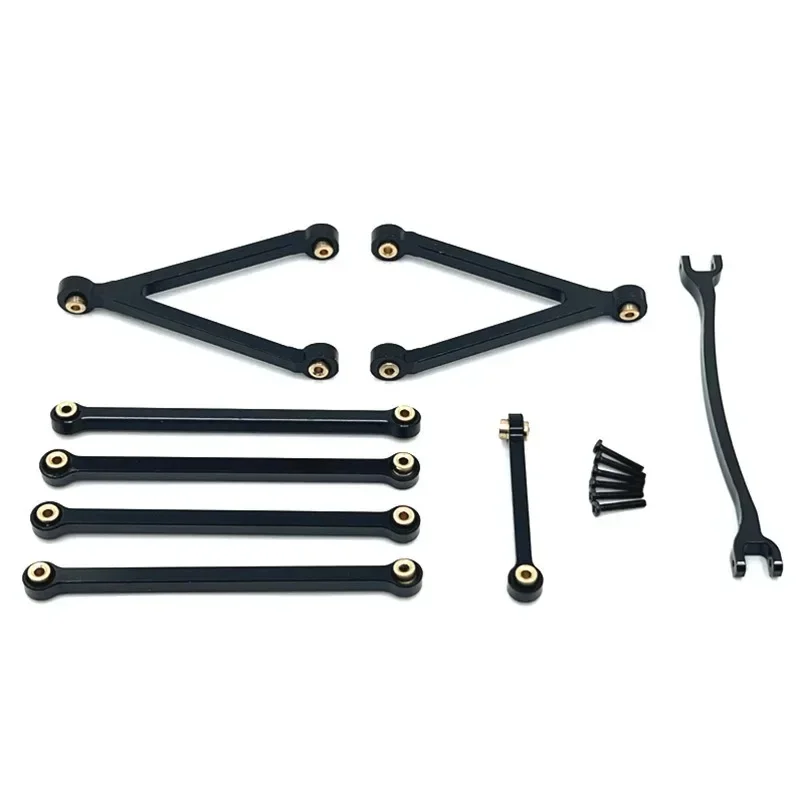 

FOR FMS FCX24M Camel Cup Metal Chassis Links Pull Rods and Steering Rods Set 1/24 RC Crawler Car Upgrade Parts Accessories