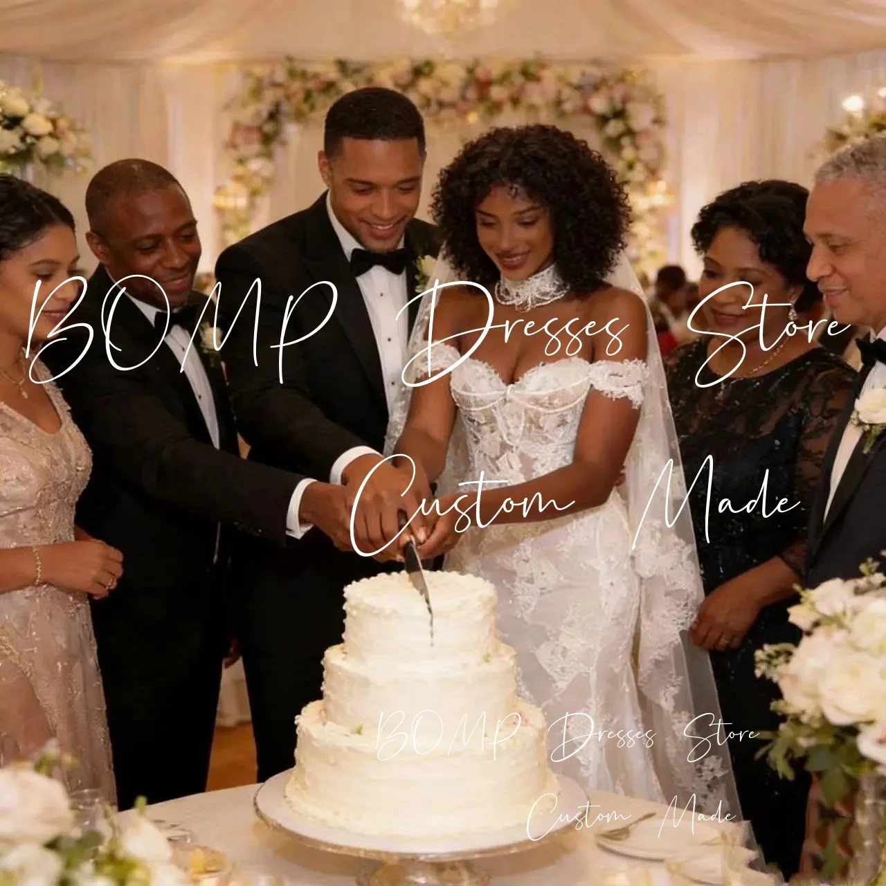 BOMP فساتين زفاف ساحرة من الدانتيل حورية البحر للعروس بدون أكتاف سويب تراين فستان زفاف مخصص جديد رداء de mariée 2026