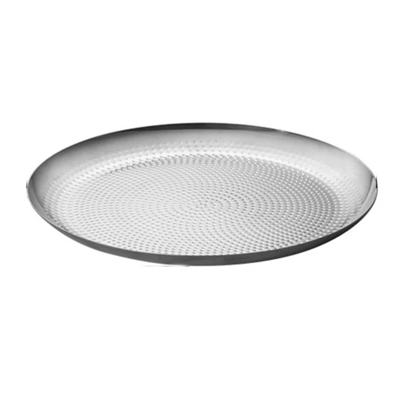 

Round Plates Tray Dinner Plates Metal Dinnerware For Hiking Travel