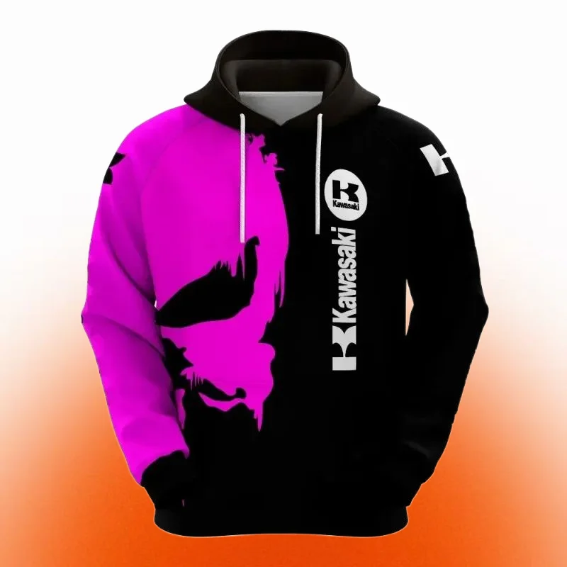 

Весенне-осенняя мужская толстовка с 3D принтом Kawasaki Moto GP, женский и мужской пуловер для занятий спортом на открытом воздухе, уличный спортивный пуловер для отдыха