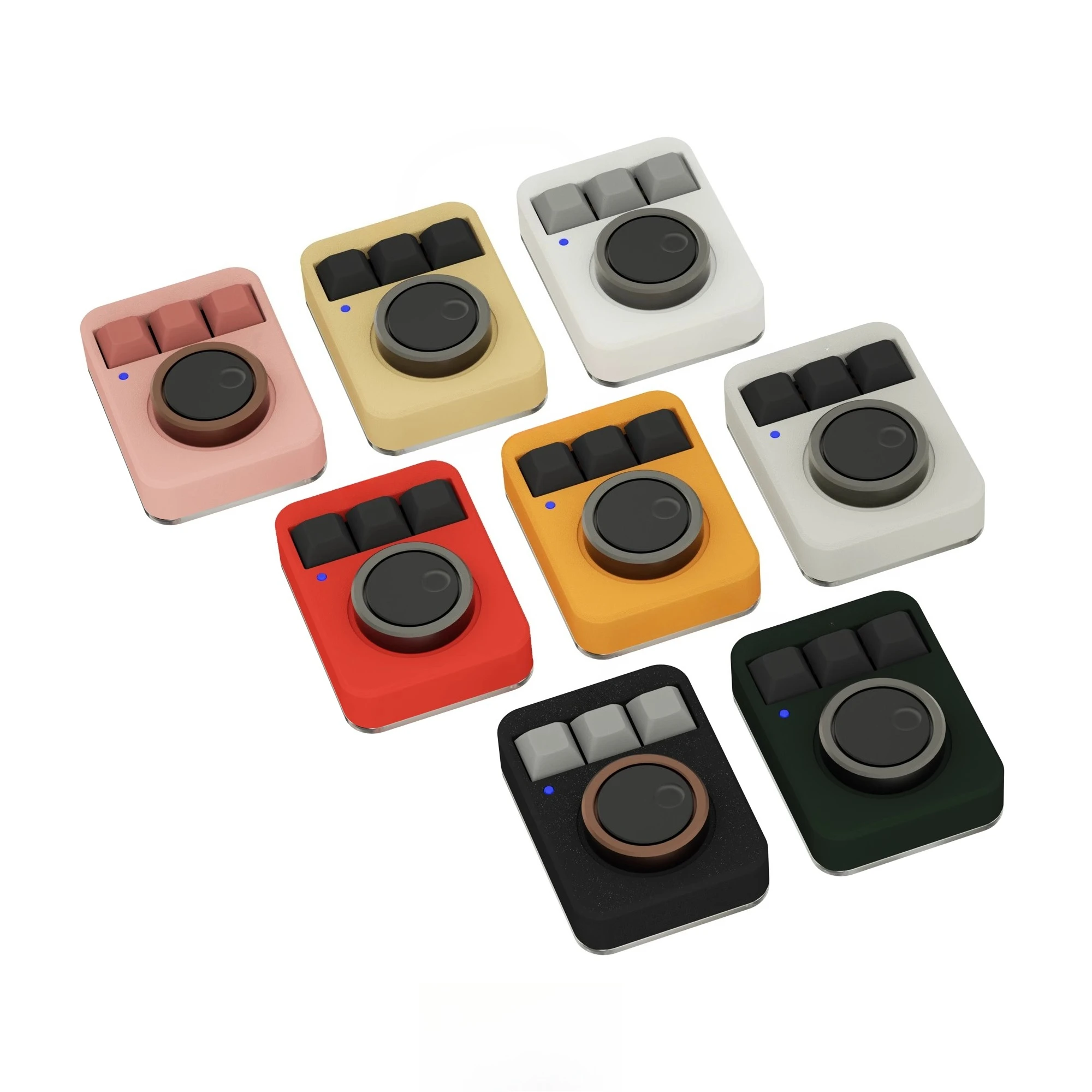 

Aluminum alloy double-knob mechanical keyboard, custom volume, multimedia, gift, keyboard