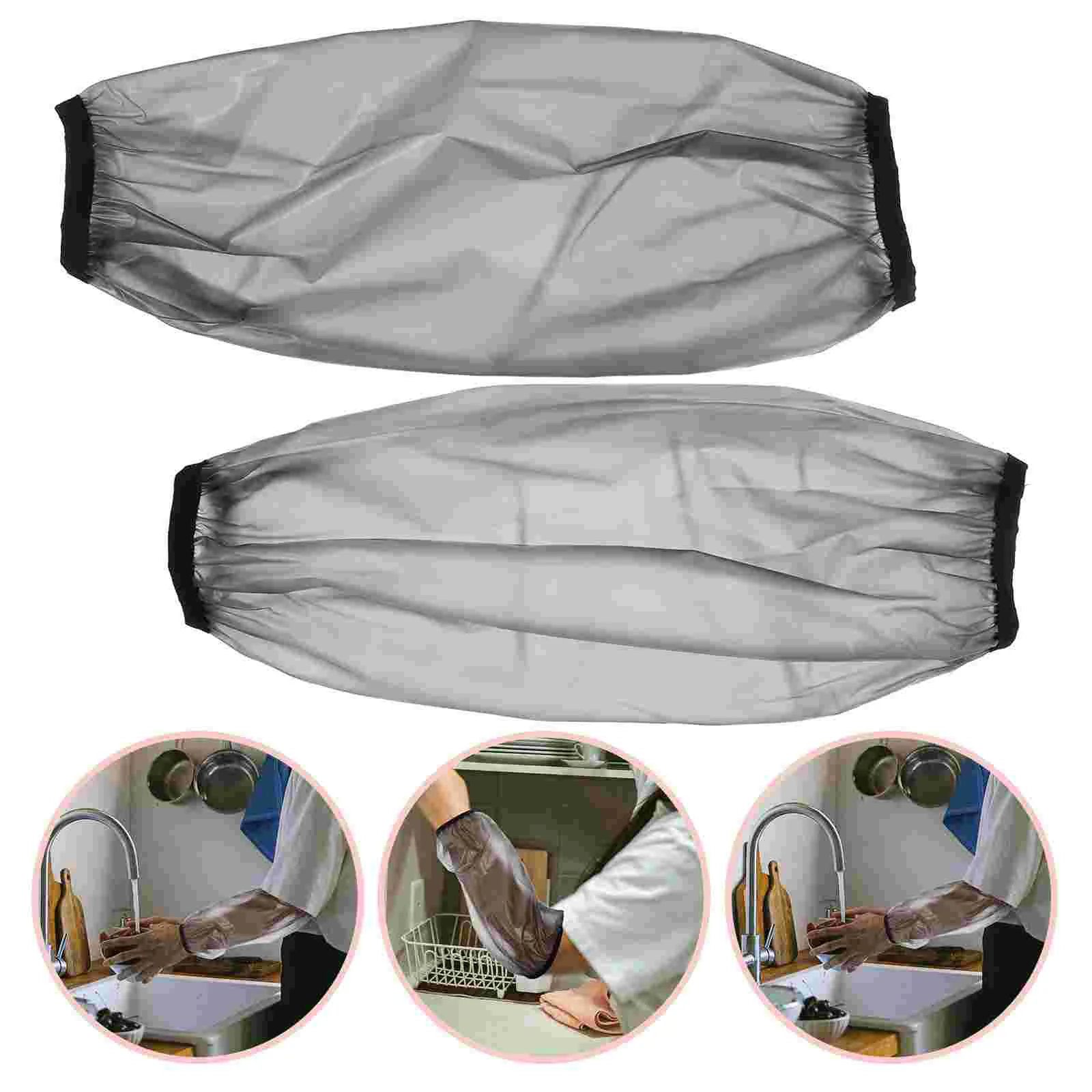2 Pcs Disposable Waterproof Sleeve Student Tpu Arm Protection Sleeves for Thin Skin
