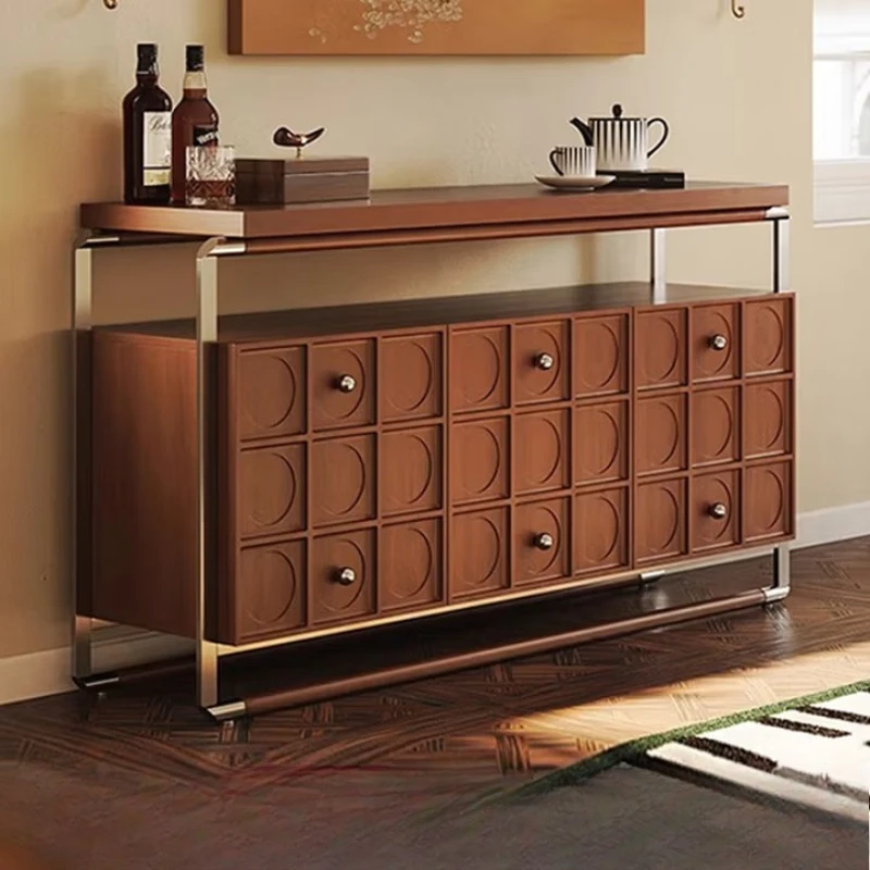 

Side cabinet, household living room wall integrated locker