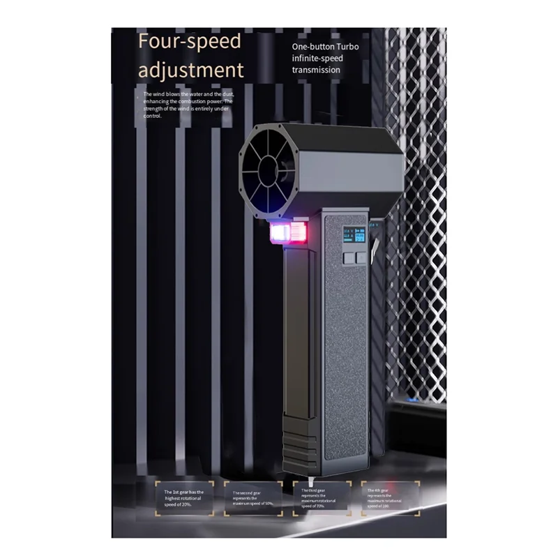 Novo! Ventilador de ar portátil turbo jet ventilador poderoso motor sem escova super forte soprador de poeira ferramenta de limpeza plugue da ue