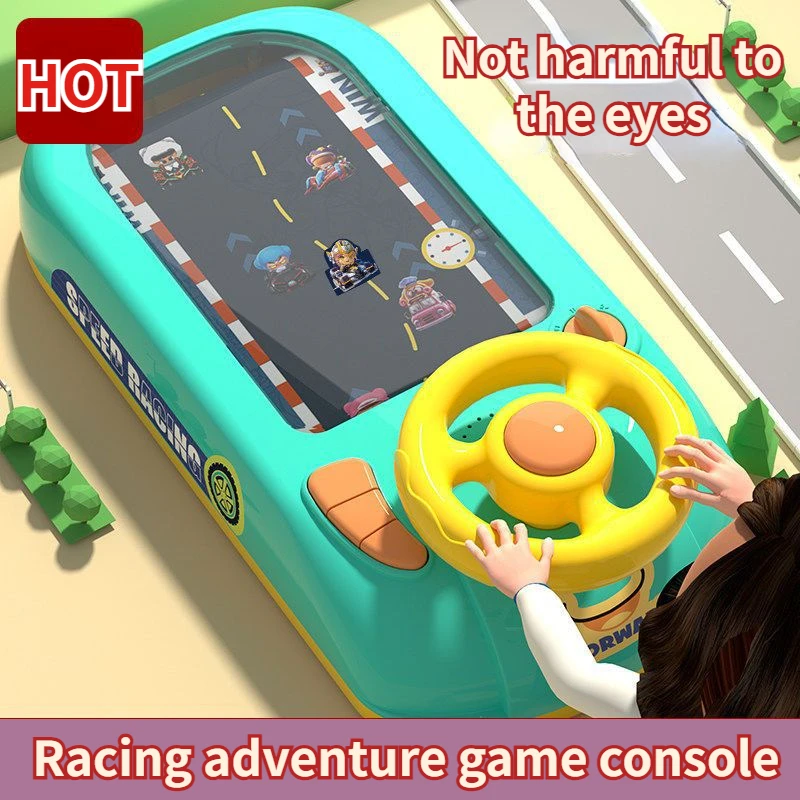 New Children's Electronic Adventure Game Steering Wheel Racing Cars Driving Toys Simulating Vehicles Music Sounds Baby Gifts