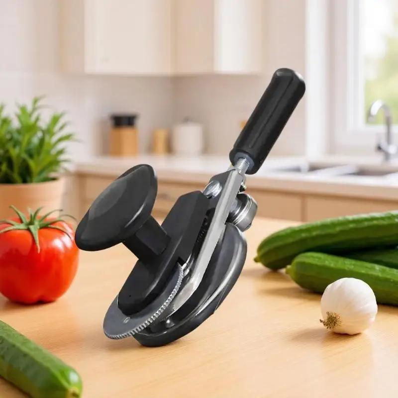 Iron Manual Can Opener With Non Slip Handle And Sharp Smooth Blade Perfect For Home Kitchen Daily Cooking Meal Prep
