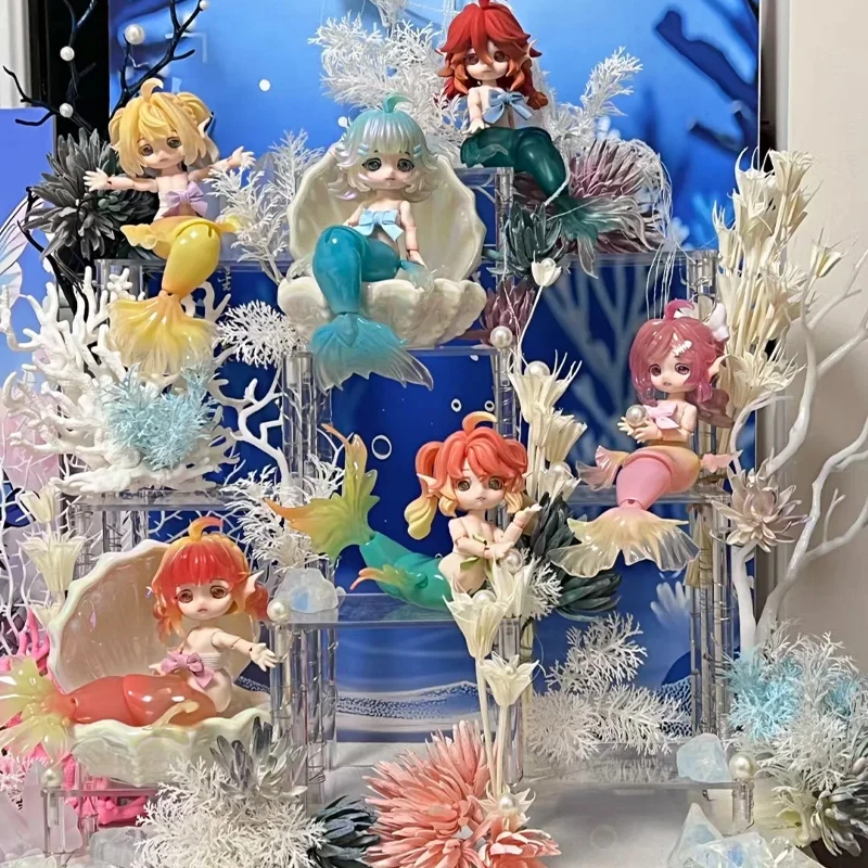 

Action Figure Mermaid Chu Chu Bjd Blind Box 1/12 Bjd Dolls Mermaid Joint Movable Mysterious Box Surprise Toys Girl Birthday Gift