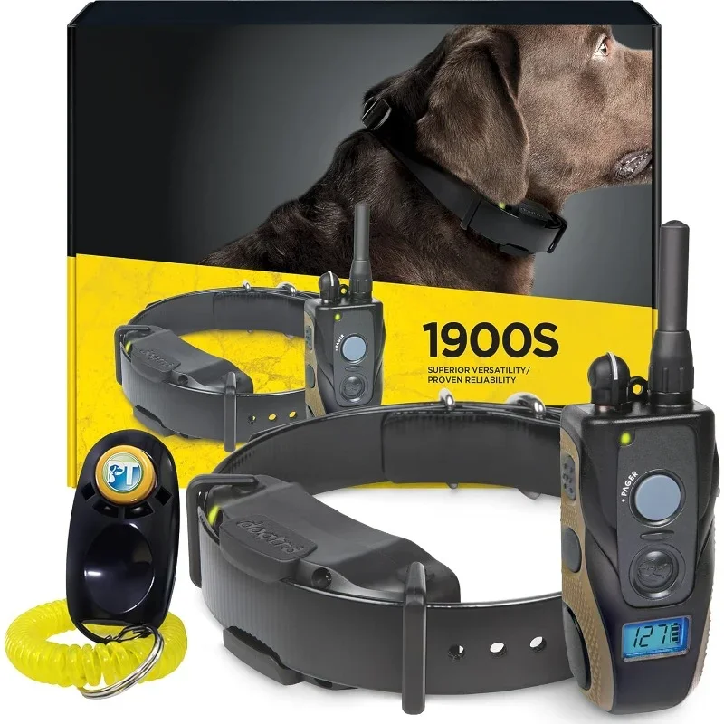 

1900S 3/4 Mile Range Rechargeable E-Collar with Adjustable Levels for Dogs