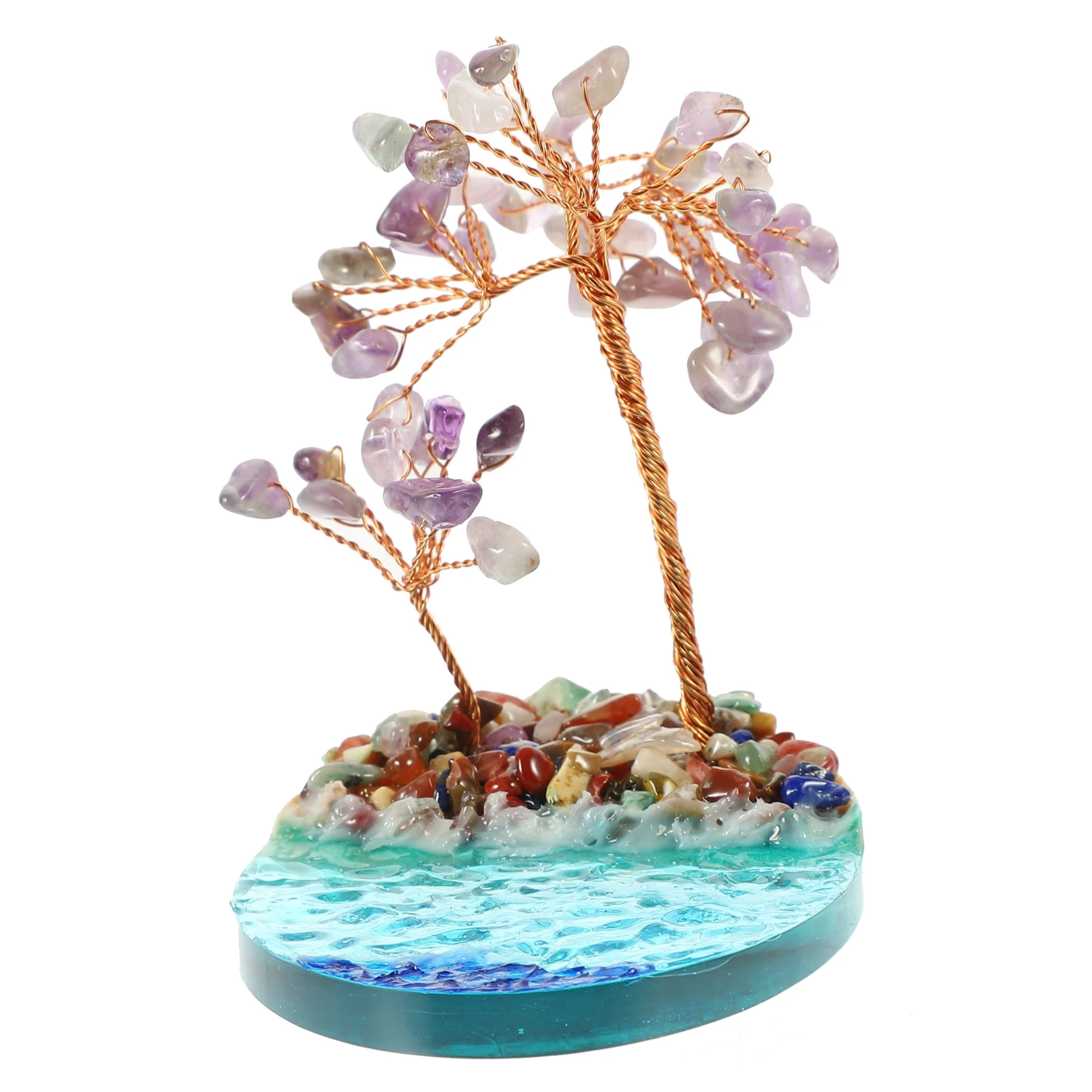 

Micro Landscape Decor Desktop Resin Ornament Decorative Miniature Tree Scene Home Office Decoration
