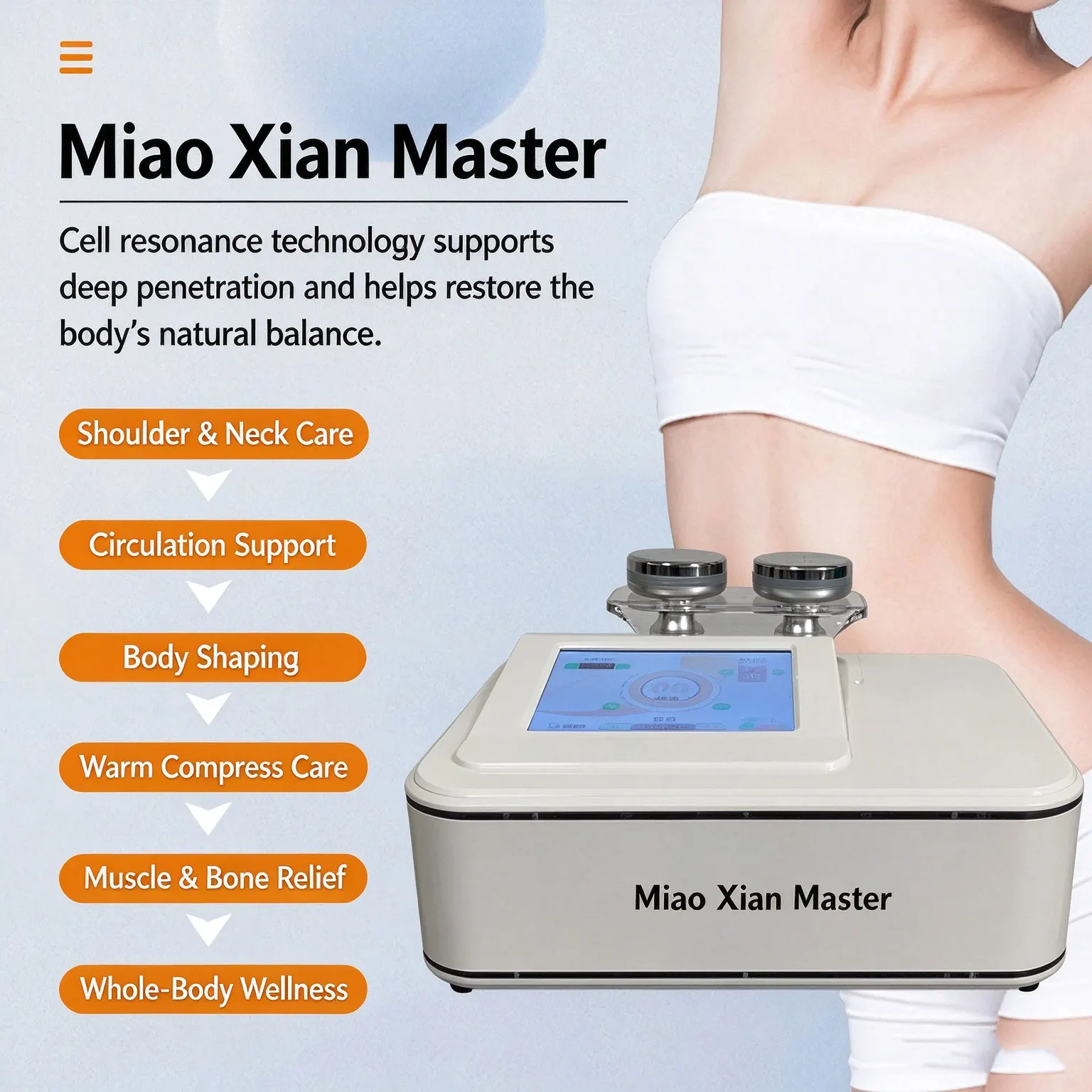 Miaoxian Instrument, Three Connections Master, Meridian Instrument, Zhaocai Cat, Whole Body Penetration, Beauty Salon, Back Dred