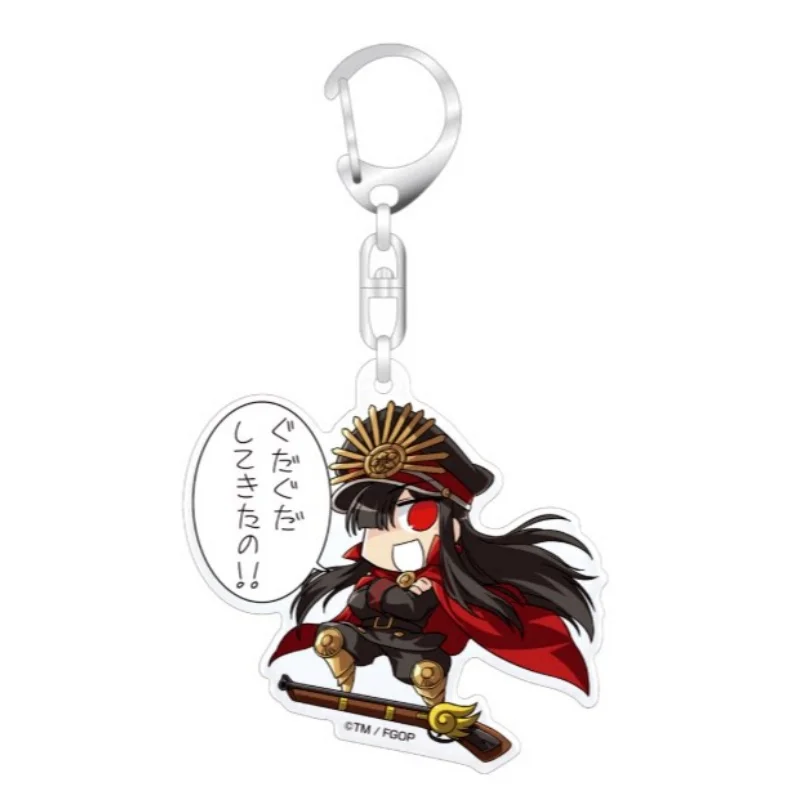 Fate/Grand Order 6CM Acrylic Keychain Pendant Bag Car Keychain Cell phone Pendant present Friend Festivals Gifts