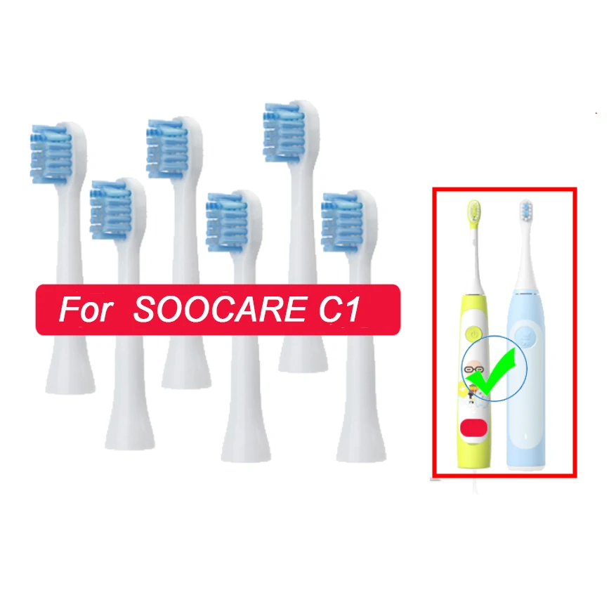 

SOOCAS C1 Replacement Toothbrush Heads for Xiaomi Mijia Children Kids Electric Toothbrush Head Nozzle Jets Toothbrush Heads