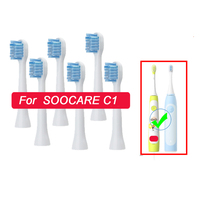 SOOCAS C1 Replacement Toothbrush Heads for Xiaomi Mijia Children Kids Electric Toothbrush Head Nozzle Jets Toothbrush Heads