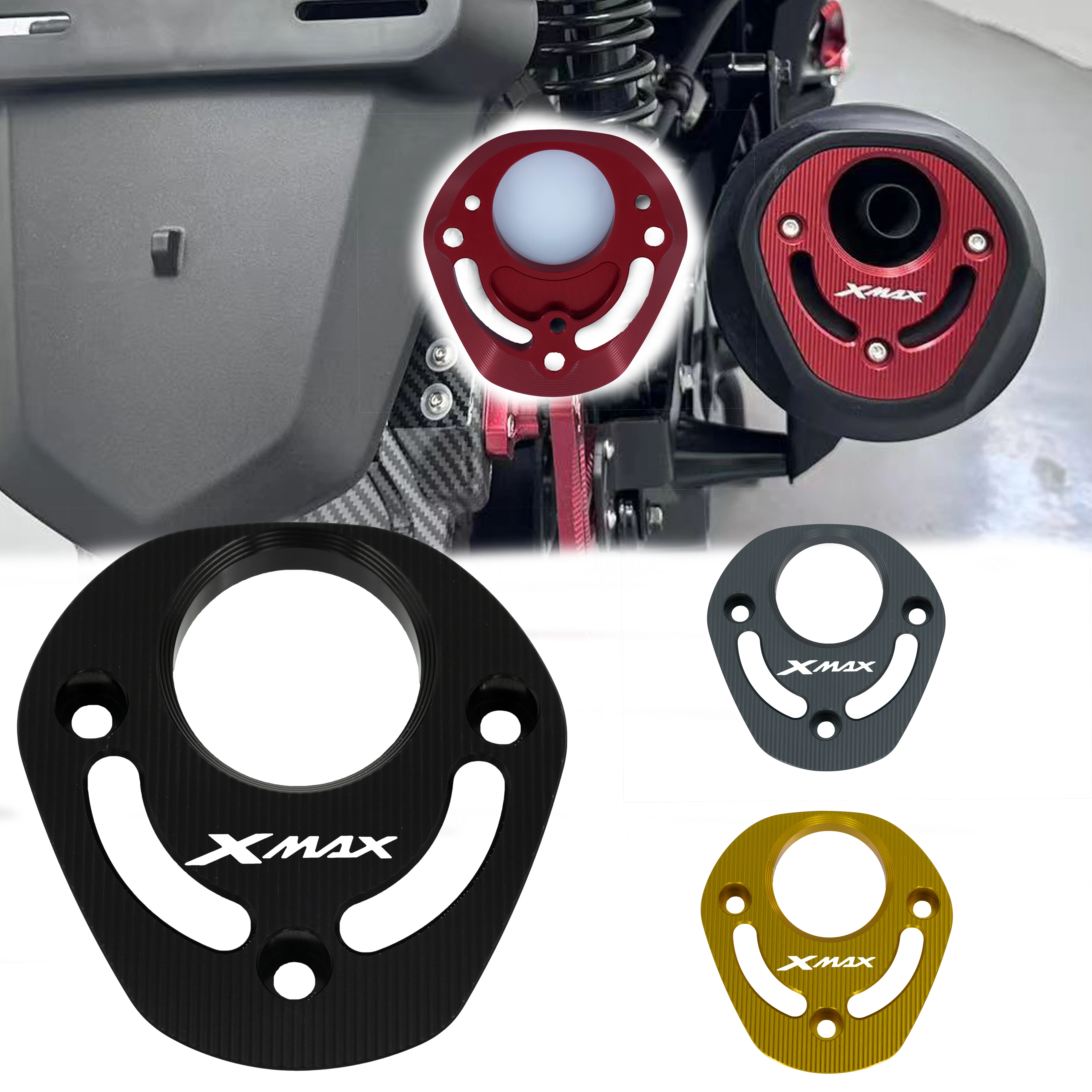 

Motorcycle Accessories XMAX 300 Exhaust Heat Dhield Protector Guard Decorative Cover For YAMAHA XMAX 300 XMAX300 2025