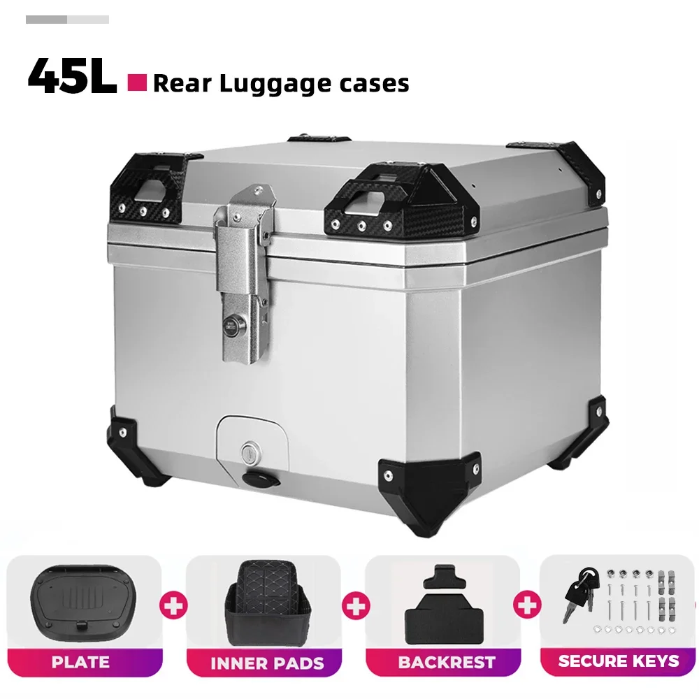 45L Motorhelm Doos Universele Top Staart Achter Bagage Opslag Tool Gevallen Slot Voor BMW R1200GS R1250GS R1200GS 1200GS LC ADV