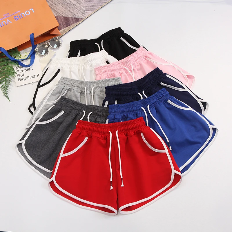 

Plus Size 5XL Women's Shorts New Summer Running Loose Ladies Sweatshorts Wide Leg Female Elastic Waist Pantsalone boardshorts