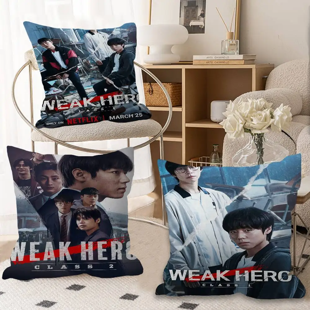 Korean Tv Series W-Weak Hero Class 1 2 Maple Design Cushion Cover Happy Autumn Harvest decor Holiday Decorati Pillow Cover