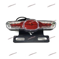 Electric Bicycle 12 90V Waterproof Line Tail Light Rear Light with Turn Signal Brake Light Brightened Version,Change Turn Signal