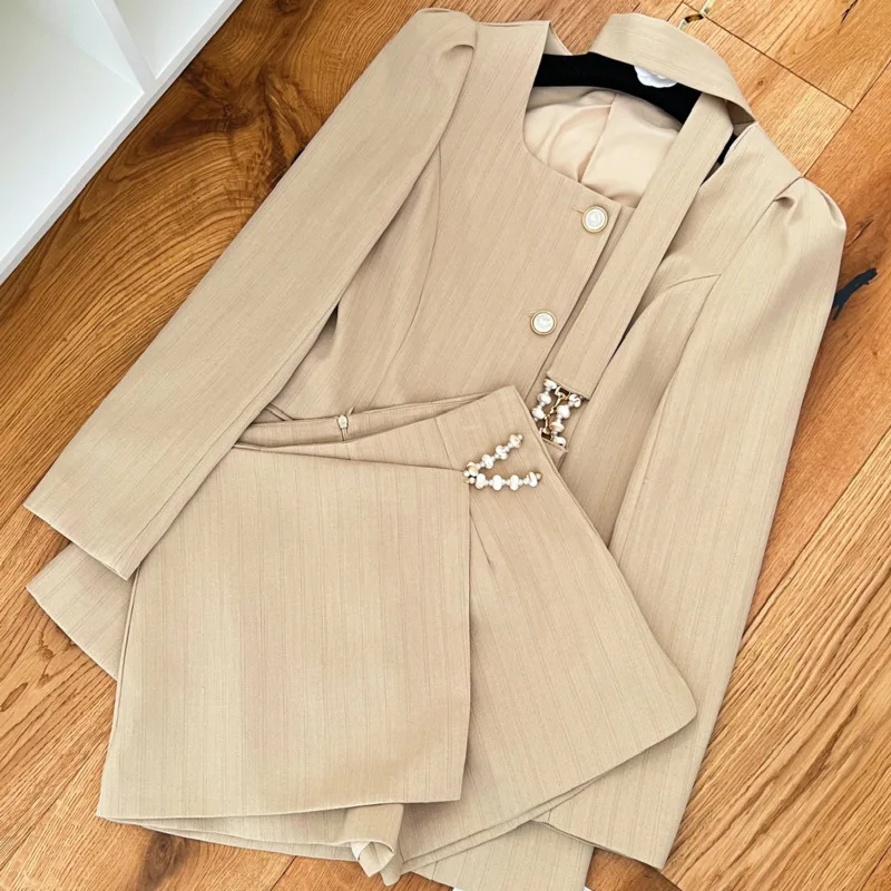 autumn OL 2 piece sets women outfits Temperament Skirt Set Women conjuntos femininos elegantes Office Blazer Skirt Workwear