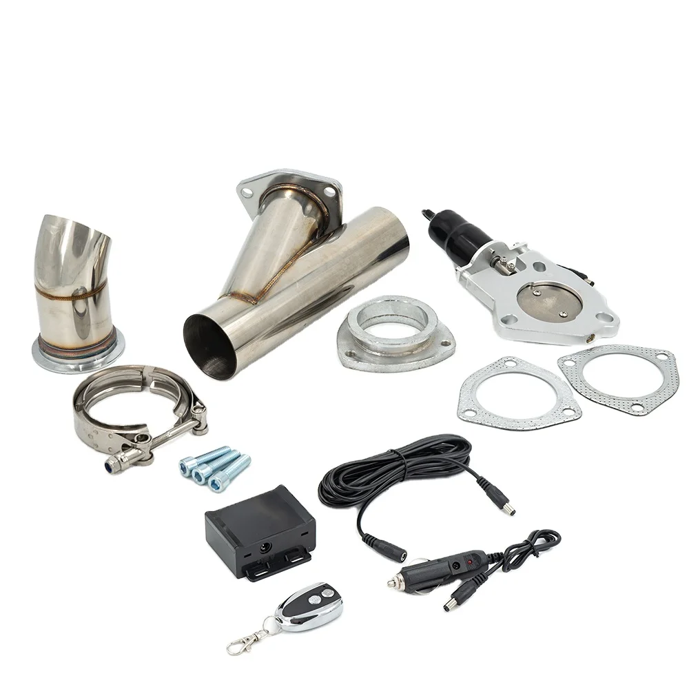 New 2.5 Inch Universal Racing Exhaust Pipe Cutout Pipe With Remote Control / Unpick And Wash PP-KY25R