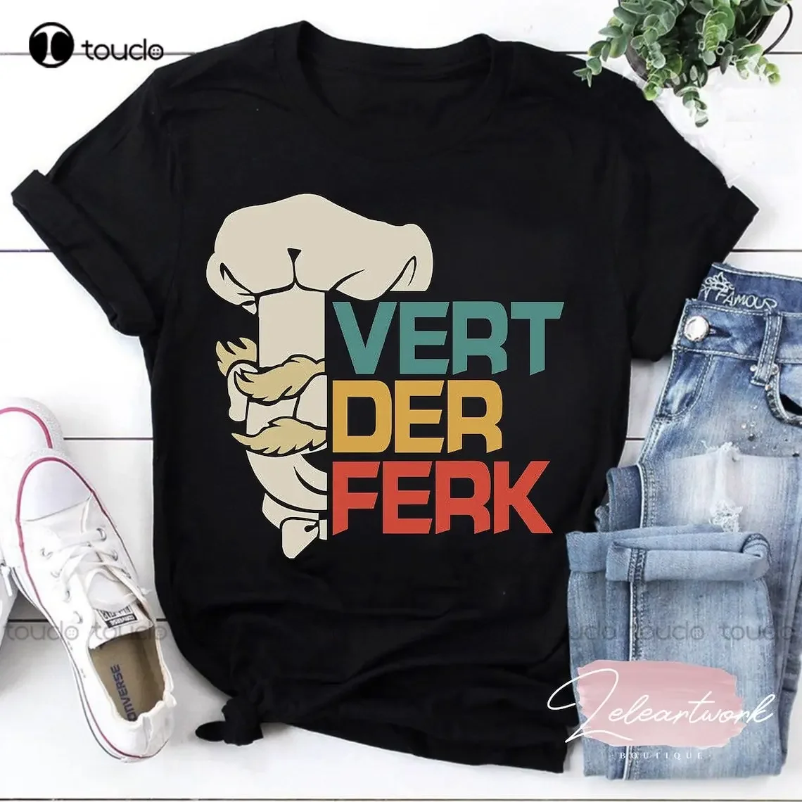 

Забавная подарочная футболка The Swedish Chef Vert Der Ferk Рубашка Шведского шеф-повара Мужские повседневные рубашки Подарок на заказ Xs-5Xl