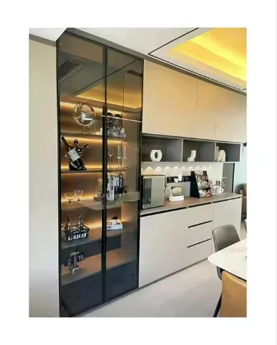 

Stainless Steel Thermostatic Wine Cabinet Wine Rack Cigar Cabinet Villa Wine Cellar At Room Temperature Display Glass Cabinet