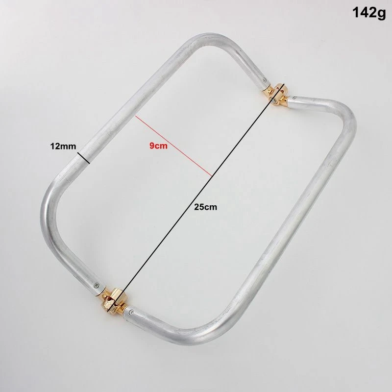 Big Size Bag Purse Frame Aluminium Tube DIY Bag Metal Hardware Handmade Materials Women Cloud Clutch Bag Accessories