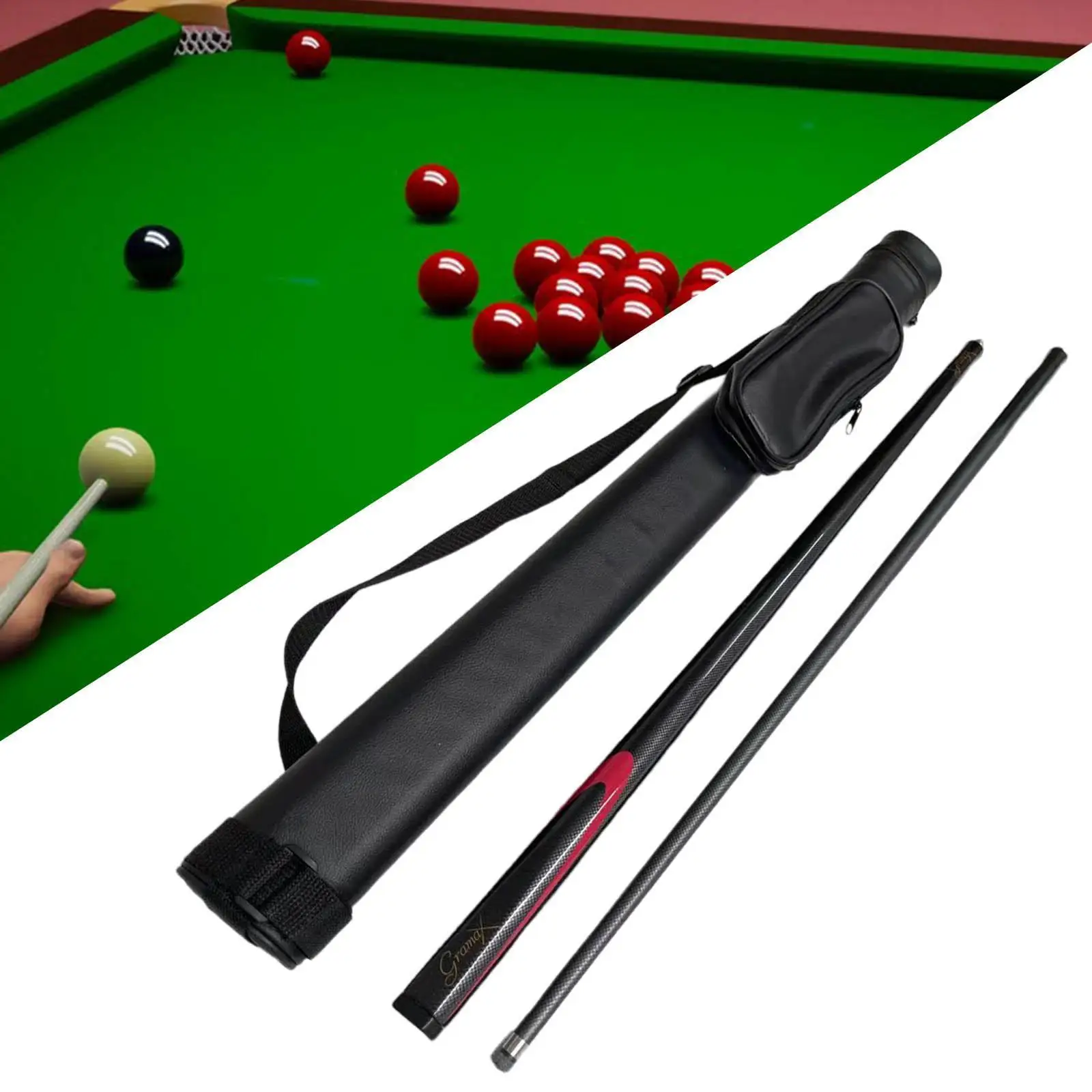 

Pool Cue Stick Billiard Cue Stick Practical Billiards Equipment Two Sections with Bag for Billiard Players Adults Beginners