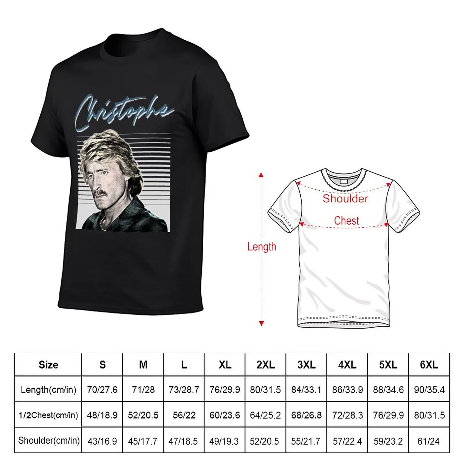 New Christophe T-ShirtDaniel Bevilacqua _ Christophe - French Singer Fan Design T-Shirt summer top men graphic t shirts