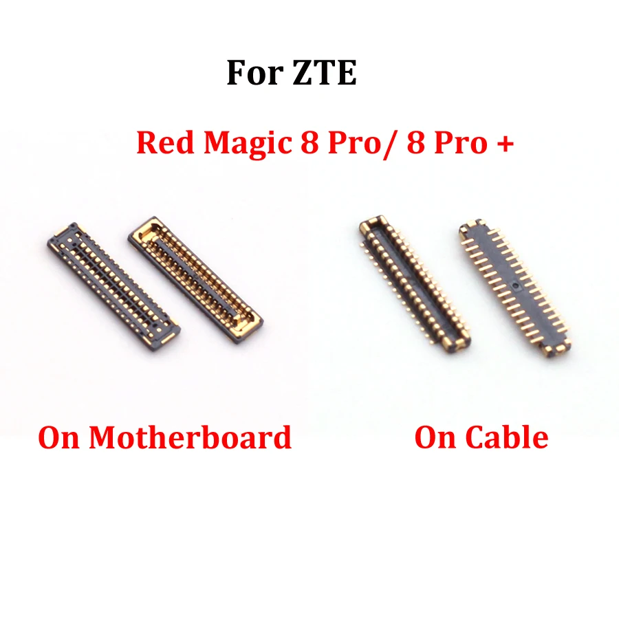 2-10pcs For ZTE Nubia Red Magic 8 Pro / 8 Pro + NX729j USB Charging Dock Charger Port FPC Connector On Mainboard / Flex Cable