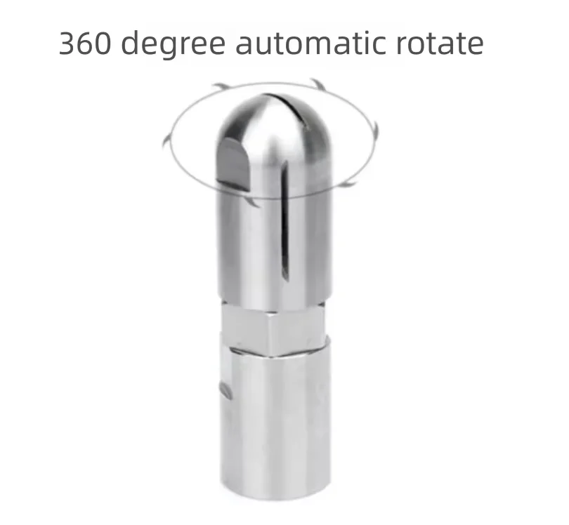 Rotary Bottle Cleaning Nozzle 15L/min 1/4 Inch 20L/min 1/2 Internal Thread Pipeline Cleaning Washing Spray Nozzle