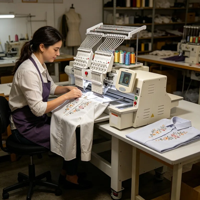 Factory Direct Sale Embroidery Machine Pattern Computerized Vendor Work Efficient Multi Modern Device Large Ready Memory Cap