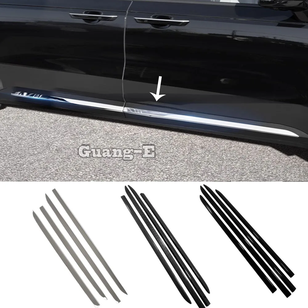 

ABS/Steel Car Side Door Body Guard Molding Trims For Kia Carnival Sedona KA4 2021 2022 2023 2024 Strips Exterior Accessories