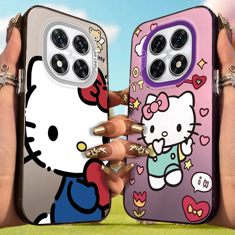 

Матовый чехол Hello Kitty для Xiaomi Redmi Note 14 13 12 10 Pro Plus 11S 14C 13C 12C 9C 11S K70 K60 A2 A1 Turbo 4 Acrylic Cover