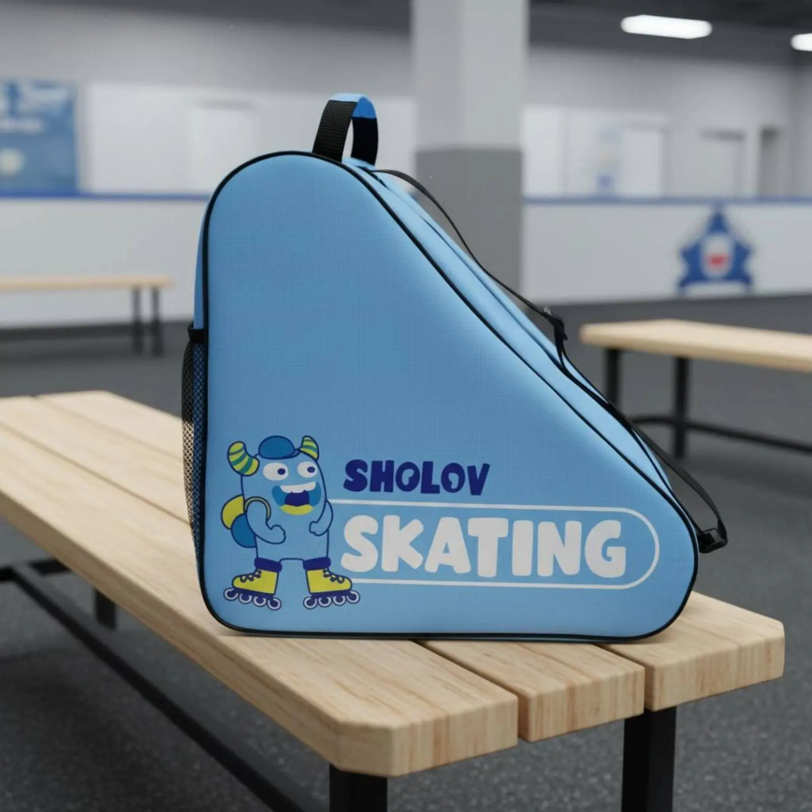 wheeled-skating-bag-sturdy-oxford-material-wheeled-skating-gear-bag-3-compartment-design-breathable-mesh-top-for-teenagers