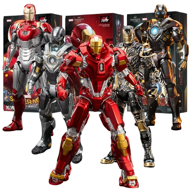 ZD Toys Iron Man MK35 Red Snapper Action Figure Iron Man Mk41 Mk47 Tank MK24 MK22 1/10 Scale Iron Man Collections Gift