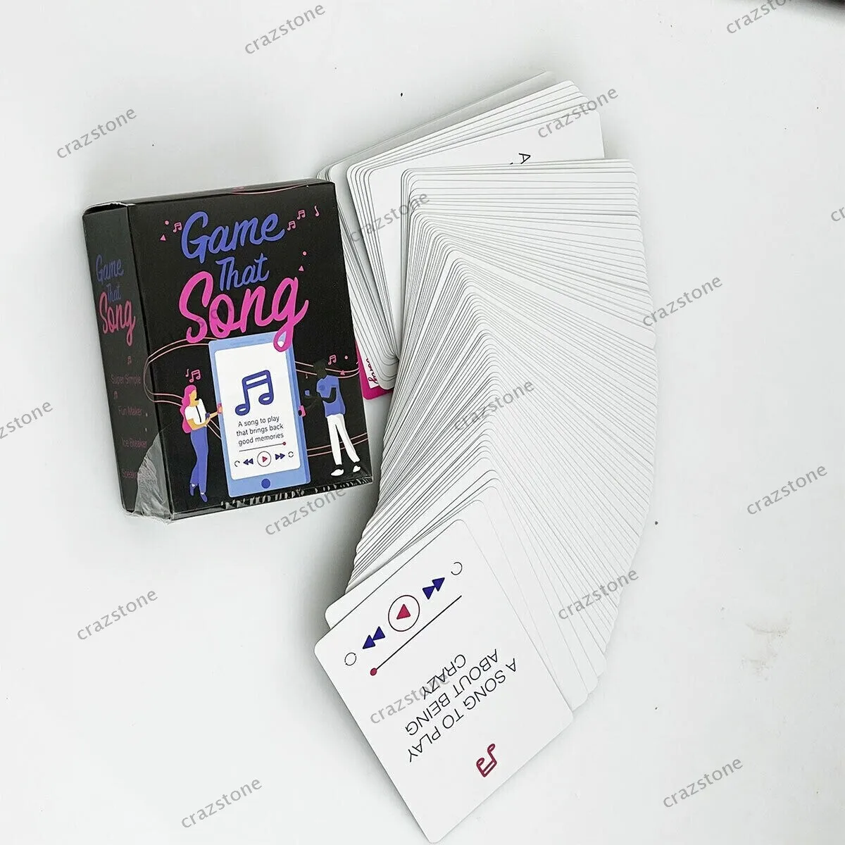 Que jogo de cartas musicais divertido de músicas para adultos e adolescentes - competir para tocar a música