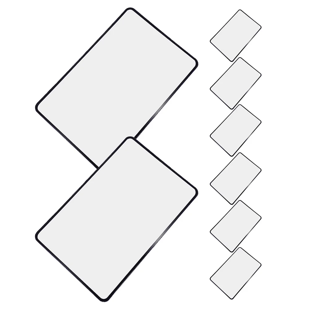 

8Pcs Lightweight Flat Magnifying Sheet A5 Size 3x Portable PVC Bookmark Magnifier for Reading Small Prints Maps Books Magazines