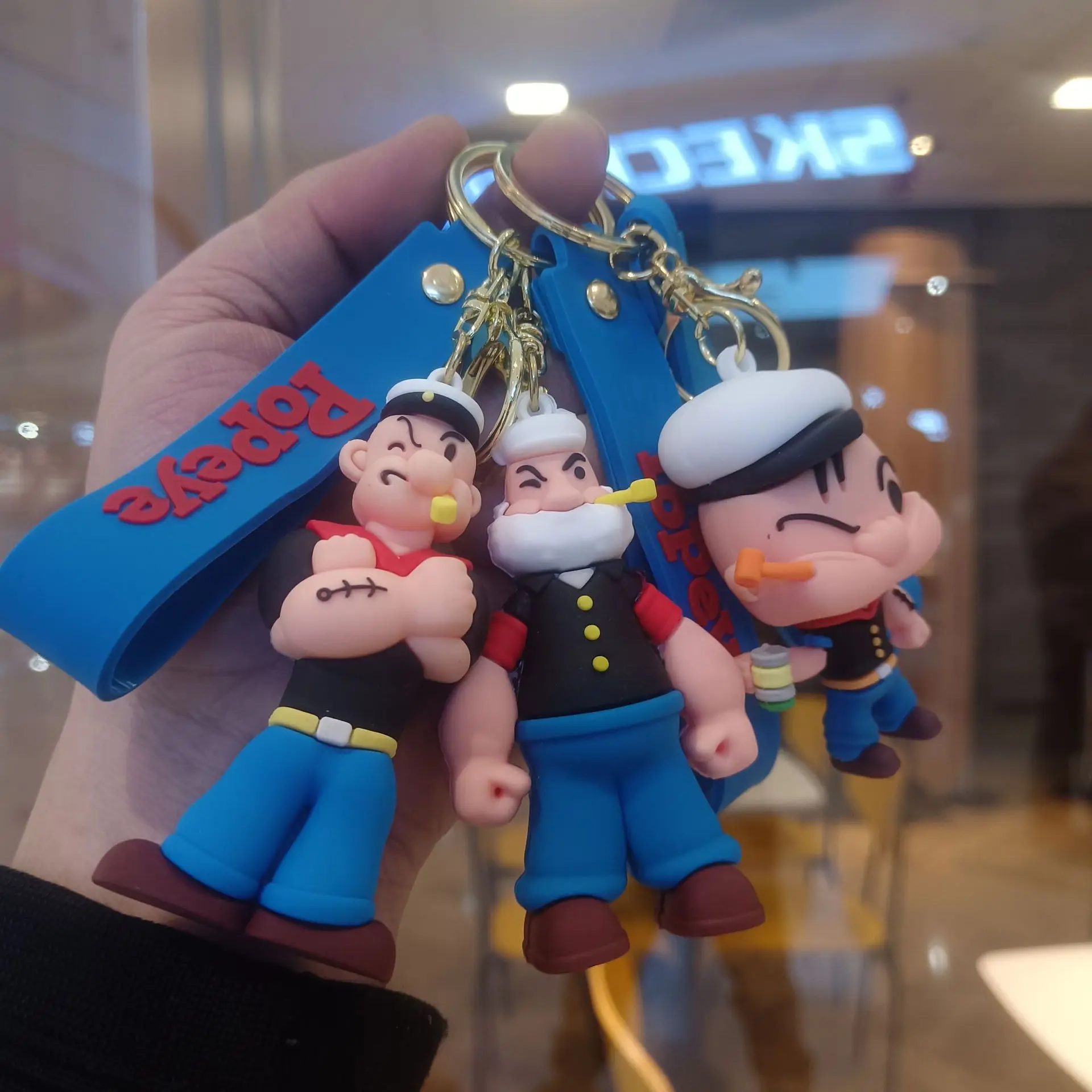 New model cartoon keychain cute car key chain doll up bag pendant gift wholesale