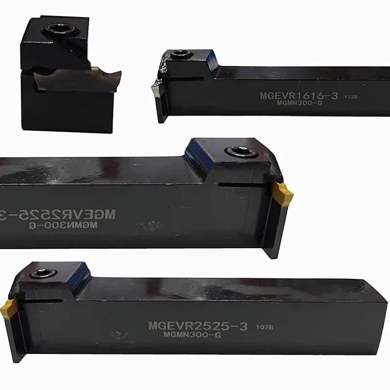 Inserção de Torno Cnc para Ferramenta de Torneamento Suporte Grooving Mgevl1616 Mgevr20232 Mgevr25253 Mgmn150 200 250 300 400