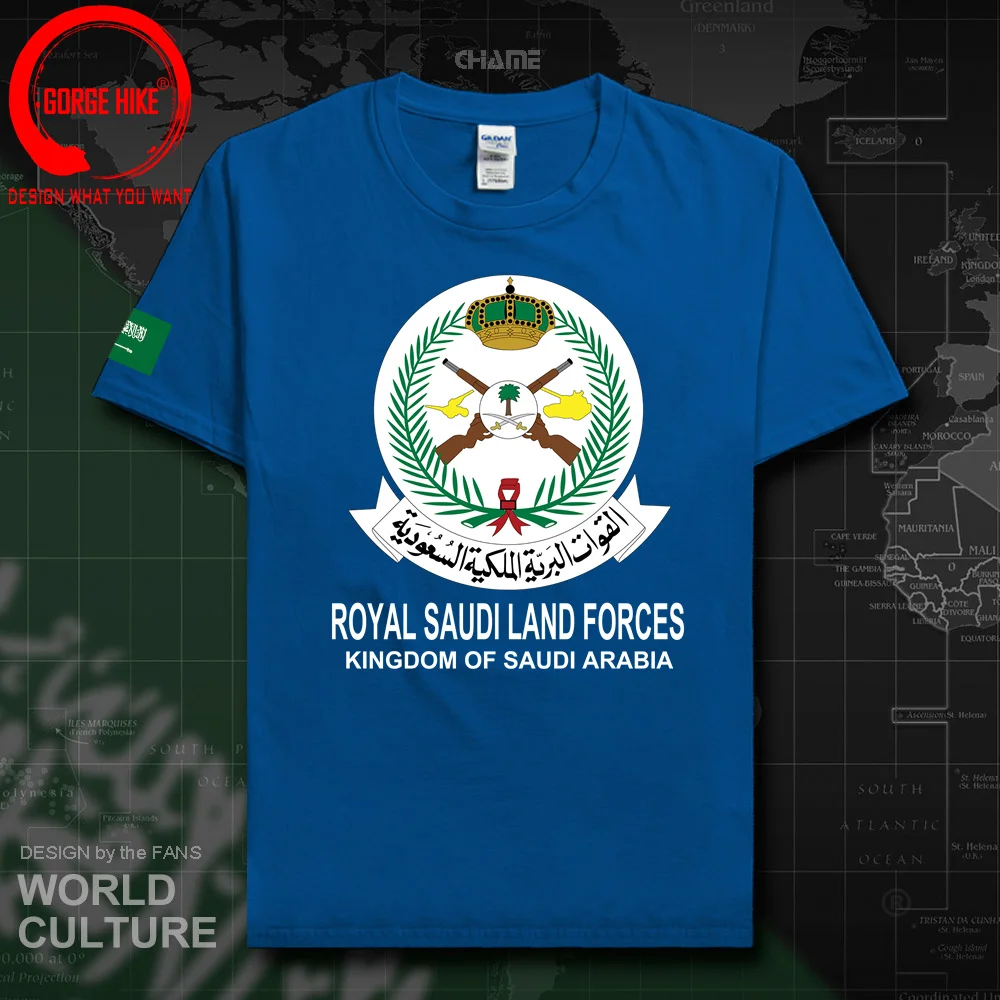 Kingdom of Saudi Arabia T Shirt Men Saudi Arabian Army SA SAU T-Shirt Country Tactical Military Royal Saudi Land Forces Tops Tee