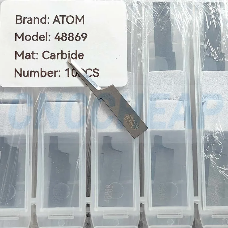 Imagem -03 - Lâminas de Faca Atom Flashcut 01048869 Atom 48869 Faca Vibratória de Aço de Tungstênio Lâmina Oscilante Cnc Cortador Digital Espuma de Couro