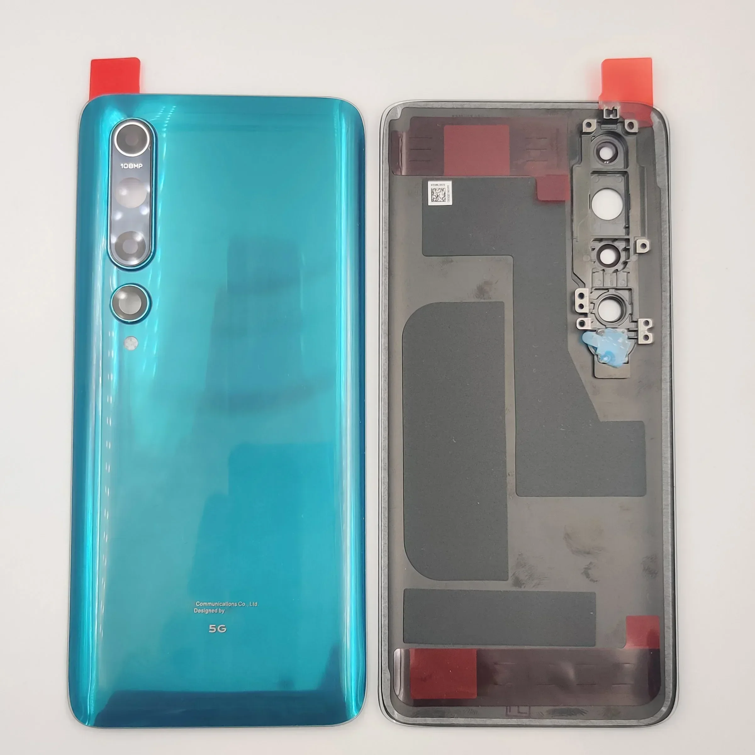 Glass Back Lid Door For Xiaomi Mi 10 5G Battery Cover Rear Housing Panel Case Shell With Camera Frame Lens Adhesive