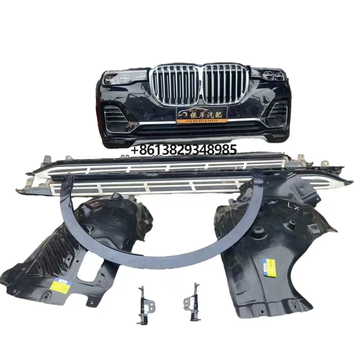 Used Original Auto Spare Parts Bodykit With Front Bumper Assembly G07  X7 2018-2022 Grill Radiator Set Car Accessories