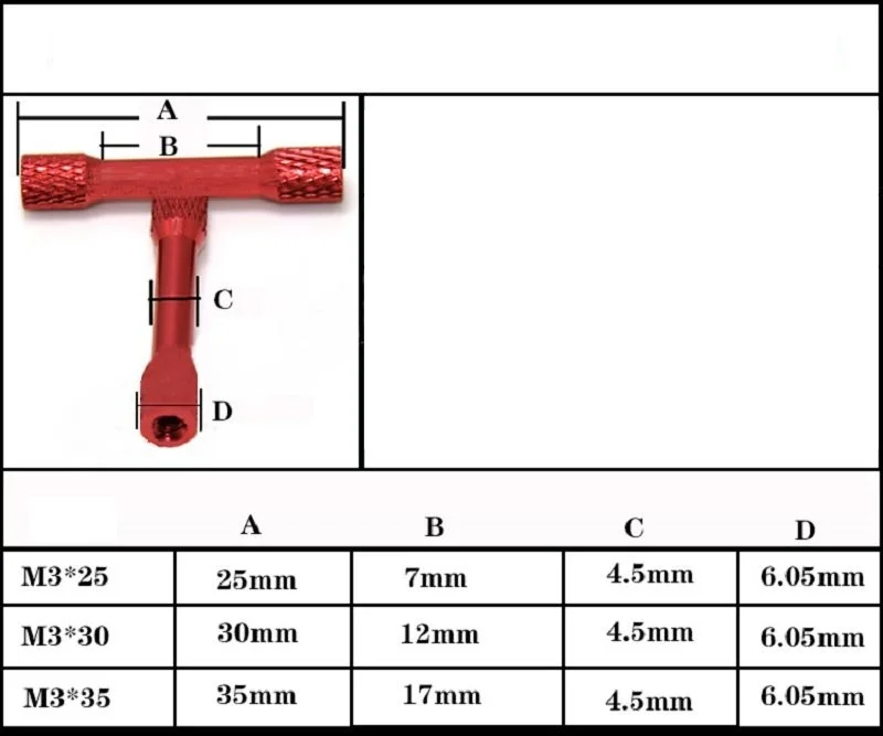 M3 Aluminum Alloy Double Round Knurled Colourful Aluminum Spacer Standoff Length 15/20/25/28/30mm