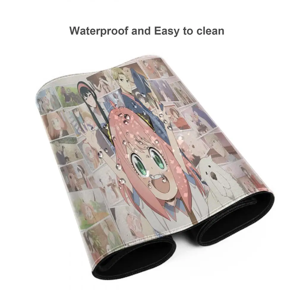 900x400 Spy X Family Mausepad Kawaii Anime Desk Mouse Pad Anya Forger Large Natural Rubber Lock Edge Anti Slip Mousepad XXL — zdjęcie produktu 5