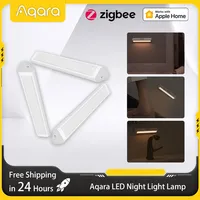 Aqara Induction LED Night Light with Human Body Light Sensor Magnetic 2 Level Brightness Human Body Sensor 8 Month Standby Time