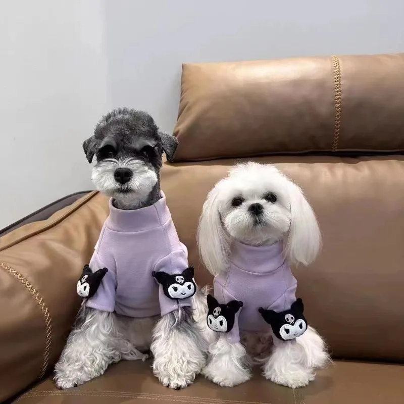 

Kuromi Dog Cat Spring Shirt, Lightweight Two-Leg Pet Clothes for Small Dogs Cats, Cute Kawaii Fashion Top for Puppy
