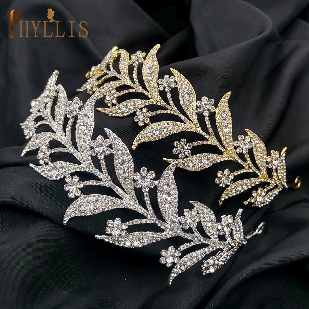 A25 Luxus Braut Haar Zubehör Kristall Hochzeit Stirnband Frauen Tiara Strass Braut Kopfschmuck Mode Partei Haar Ornamente